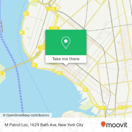 Mapa de M Patrol Loc, 1629 Bath Ave