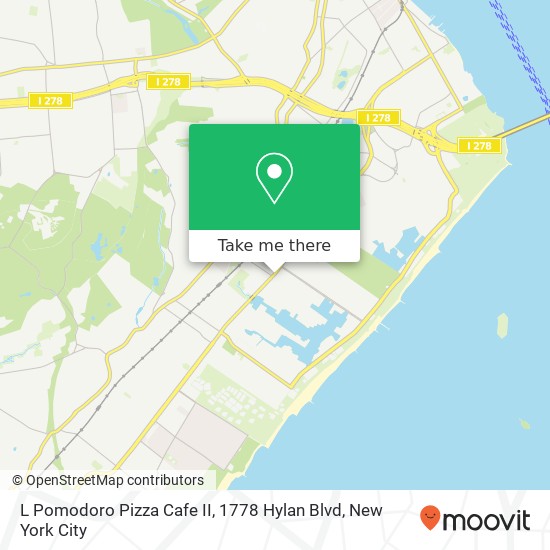L Pomodoro Pizza Cafe II, 1778 Hylan Blvd map