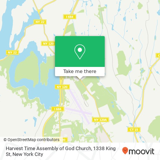 Harvest Time Assembly of God Church, 1338 King St map