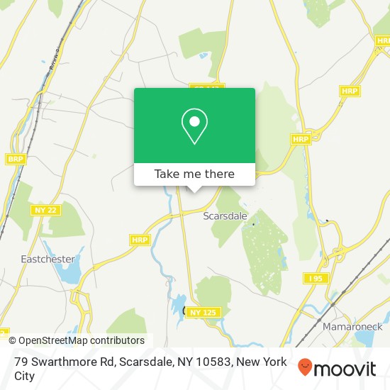 Mapa de 79 Swarthmore Rd, Scarsdale, NY 10583