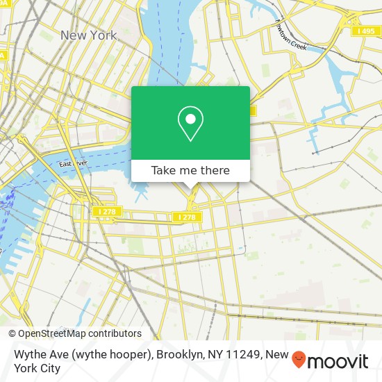 Wythe Ave (wythe hooper), Brooklyn, NY 11249 map