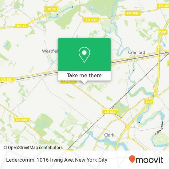 Mapa de Ledercomm, 1016 Irving Ave