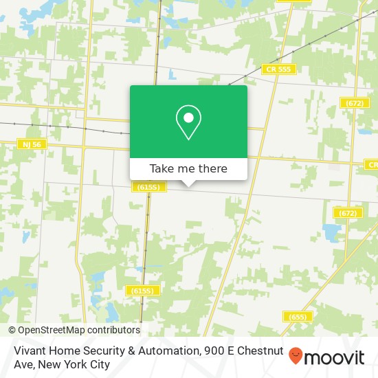 Mapa de Vivant Home Security & Automation, 900 E Chestnut Ave