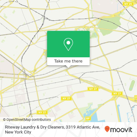 Riteway Laundry & Dry Cleaners, 3319 Atlantic Ave map