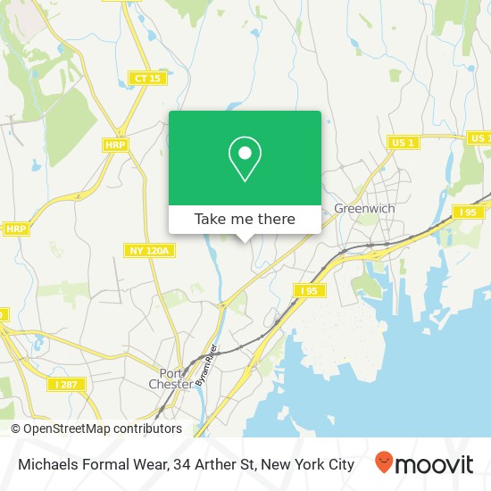 Michaels Formal Wear, 34 Arther St map