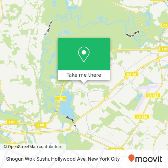 Mapa de Shogun Wok Sushi, Hollywood Ave