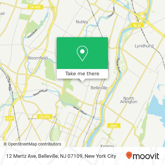 12 Mertz Ave, Belleville, NJ 07109 map