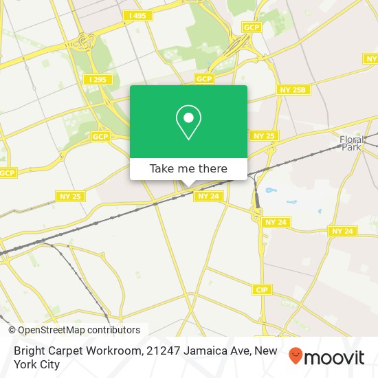 Mapa de Bright Carpet Workroom, 21247 Jamaica Ave