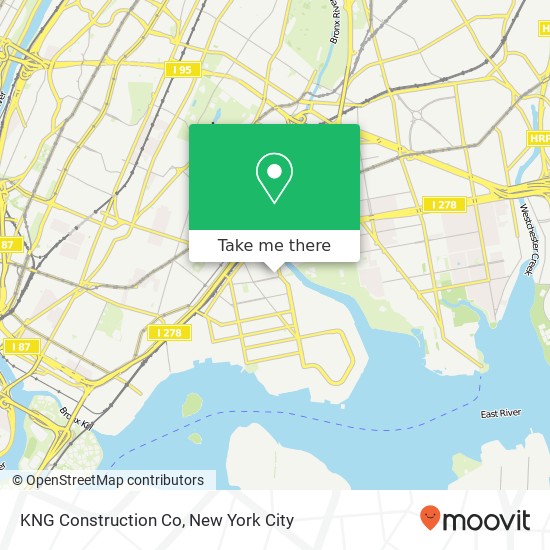 Mapa de KNG Construction Co