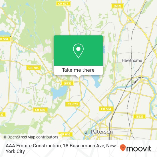 Mapa de AAA Empire Construction, 18 Buschmann Ave