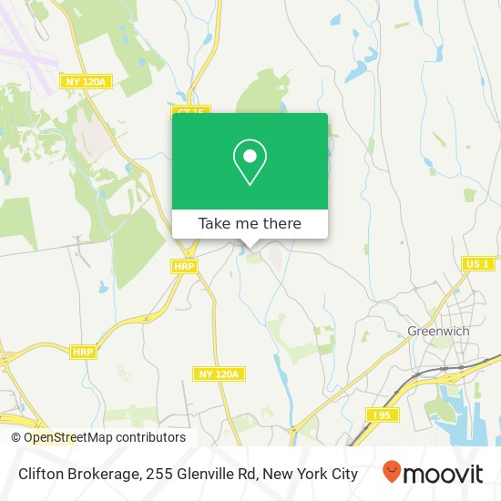 Mapa de Clifton Brokerage, 255 Glenville Rd