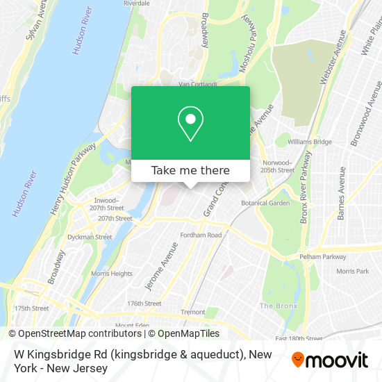 W Kingsbridge Rd (kingsbridge & aqueduct) map