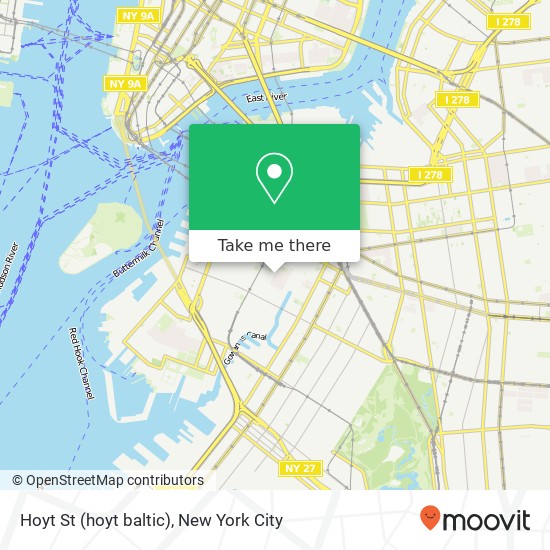 Mapa de Hoyt St (hoyt baltic), Brooklyn, NY 11201