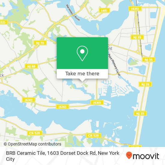 BRB Ceramic Tile, 1603 Dorset Dock Rd map