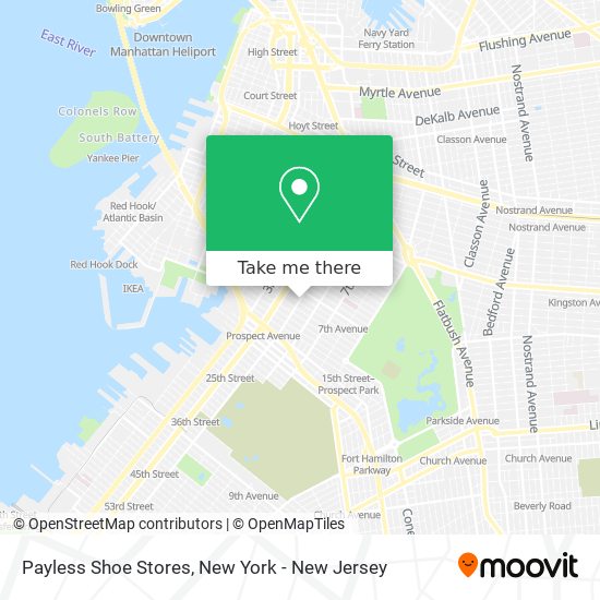Payless Shoe Stores map