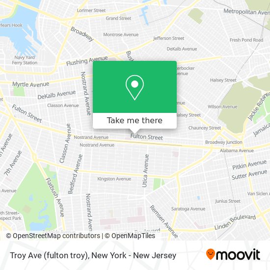 Troy Ave (fulton troy) map