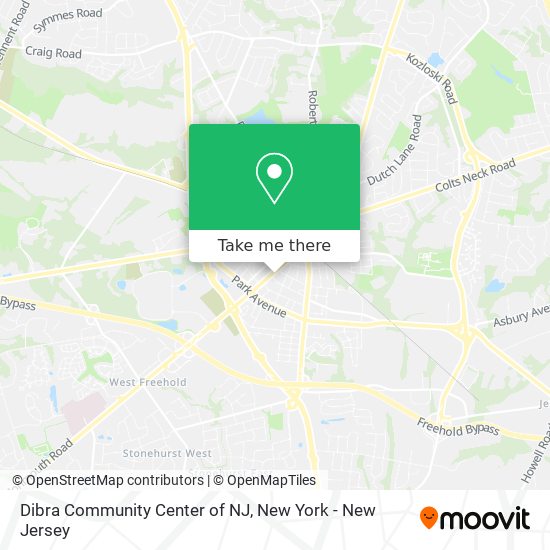 Dibra Community Center of NJ map