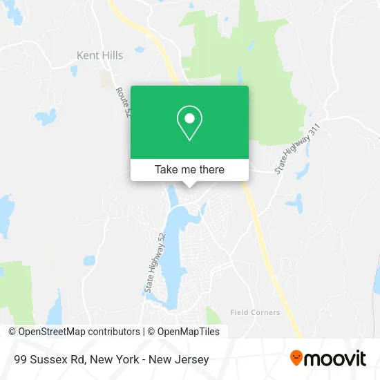 99 Sussex Rd map