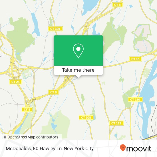 Mapa de McDonald's, 80 Hawley Ln