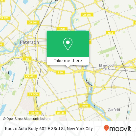 Kooz's Auto Body, 602 E 33rd St map