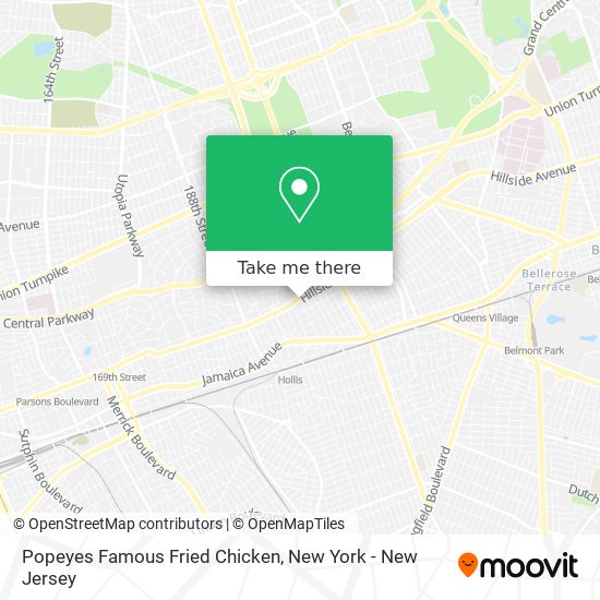 Popeyes Famous Fried Chicken map