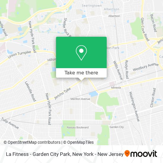 Mapa de La Fitness - Garden City Park