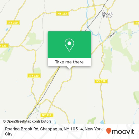 Mapa de Roaring Brook Rd, Chappaqua, NY 10514