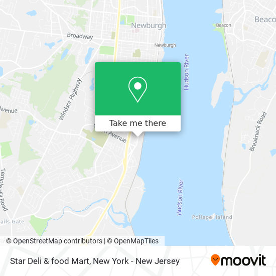 Mapa de Star Deli & food Mart
