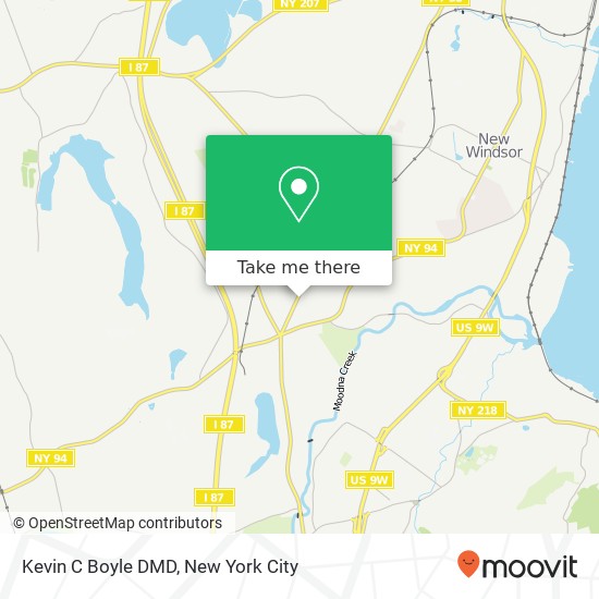 Mapa de Kevin C Boyle DMD, 375 Windsor Hwy