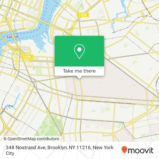 Mapa de 348 Nostrand Ave, Brooklyn, NY 11216