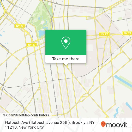 Flatbush Ave (flatbush avenue 26th), Brooklyn, NY 11210 map