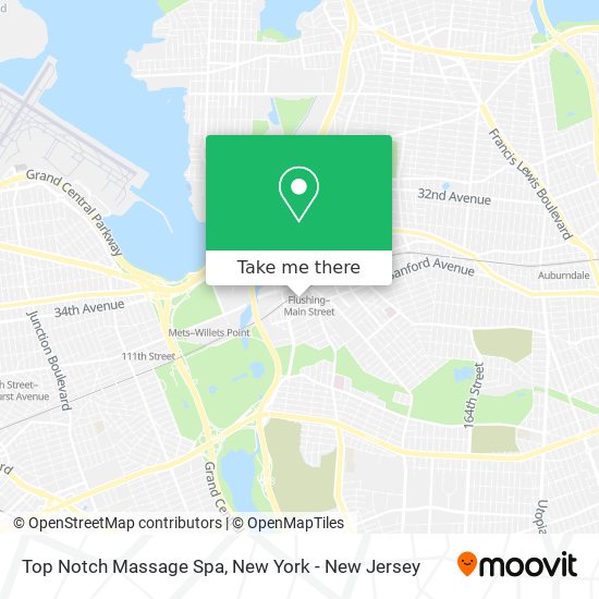 Mapa de Top Notch Massage Spa