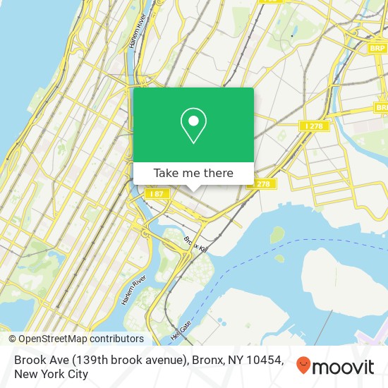 Brook Ave (139th brook avenue), Bronx, NY 10454 map