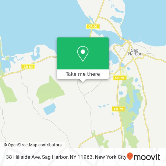 38 Hillside Ave, Sag Harbor, NY 11963 map