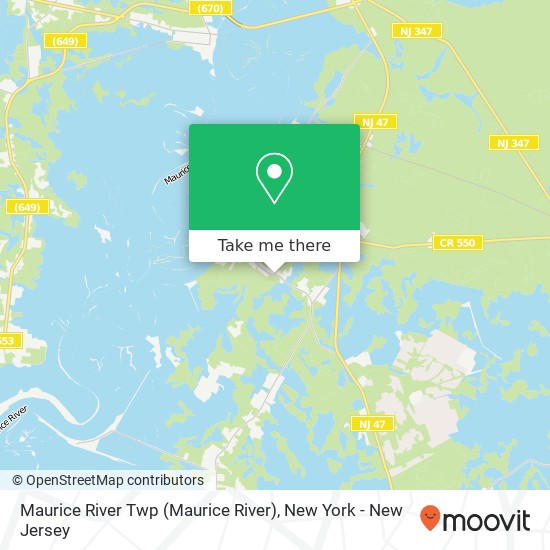 Maurice River Twp map