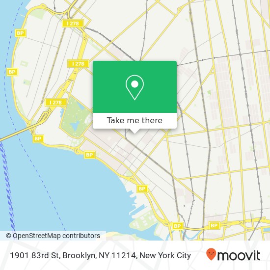 Mapa de 1901 83rd St, Brooklyn, NY 11214