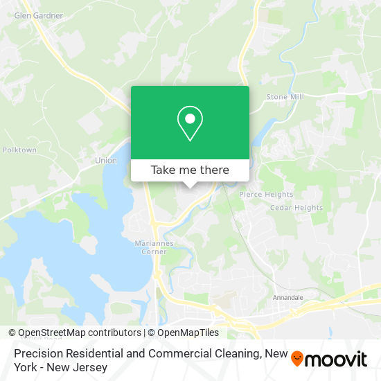 Precision Residential and Commercial Cleaning map