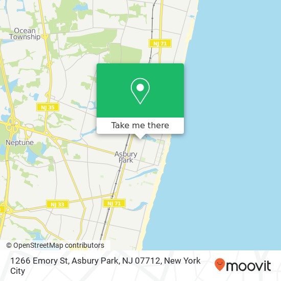 1266 Emory St, Asbury Park, NJ 07712 map