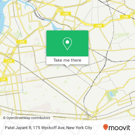 Mapa de Patel Jayant R, 175 Wyckoff Ave