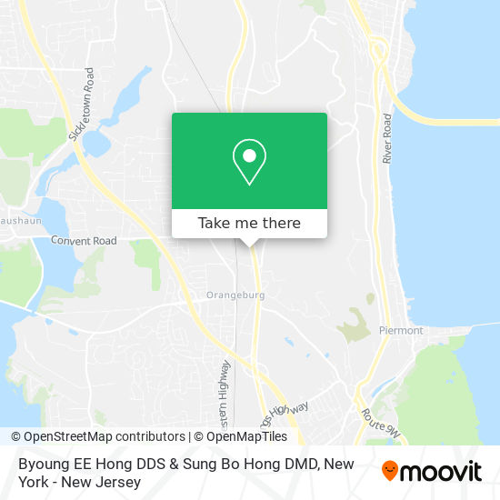 Byoung EE Hong DDS & Sung Bo Hong DMD map