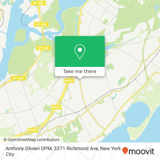 Mapa de Anthony Olivieri DPM, 3371 Richmond Ave