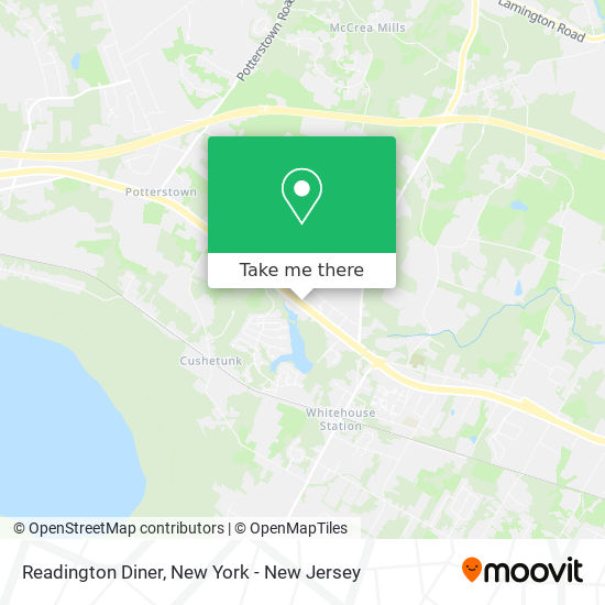 Mapa de Readington Diner