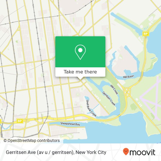 Gerritsen Ave (av u / gerritsen), Brooklyn, NY 11229 map