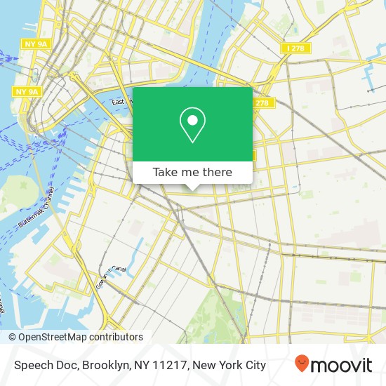 Mapa de Speech Doc, Brooklyn, NY 11217