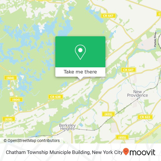 Mapa de Chatham Township Municiple Building