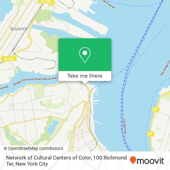 Mapa de Network of Cultural Centers of Color, 100 Richmond Ter