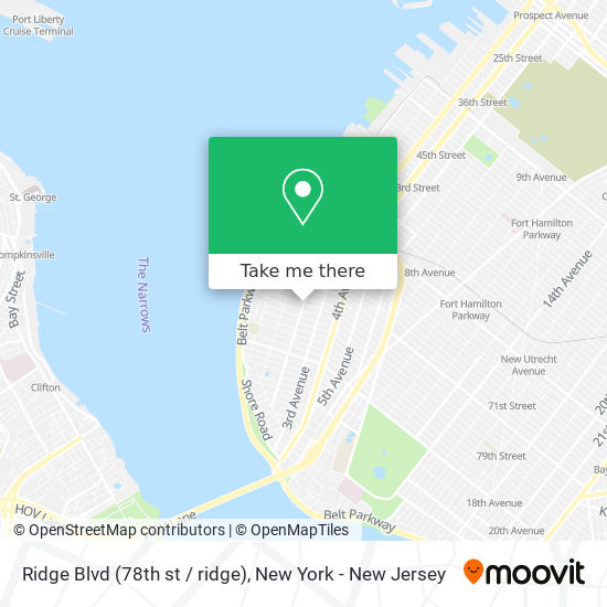 Mapa de Ridge Blvd (78th st / ridge)