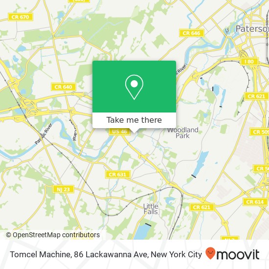 Mapa de Tomcel Machine, 86 Lackawanna Ave