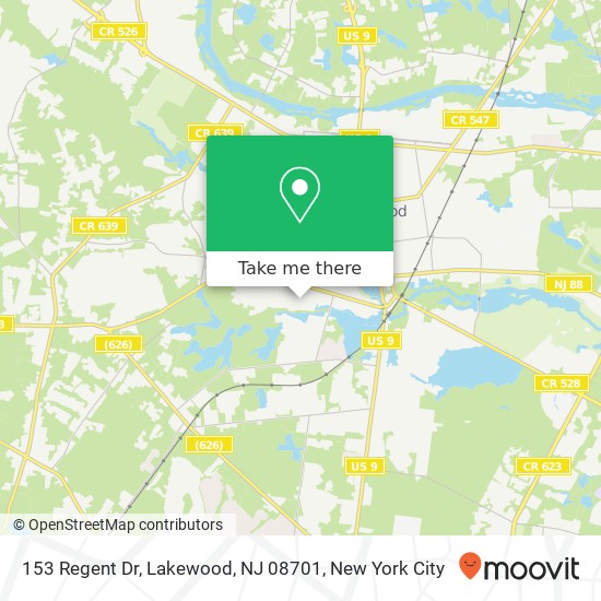 153 Regent Dr, Lakewood, NJ 08701 map