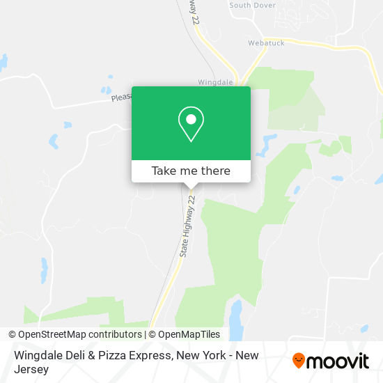 Mapa de Wingdale Deli & Pizza Express